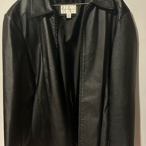Worthington Brand size 2X leather and polyester jacket